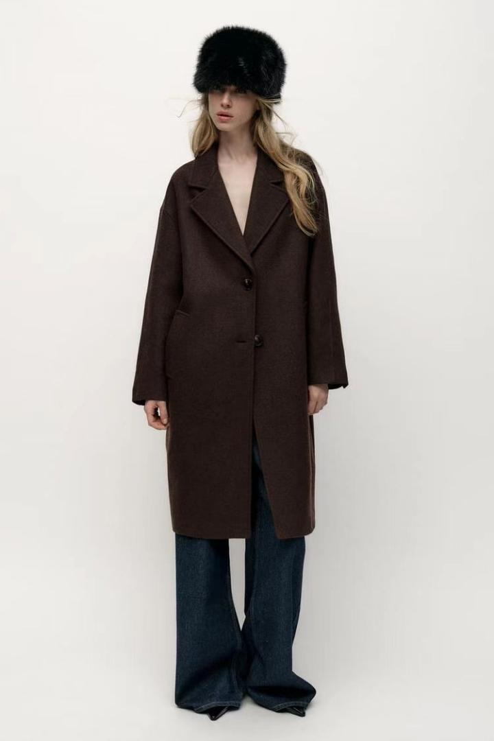 ZARA フェイクファーキャスケット 黒