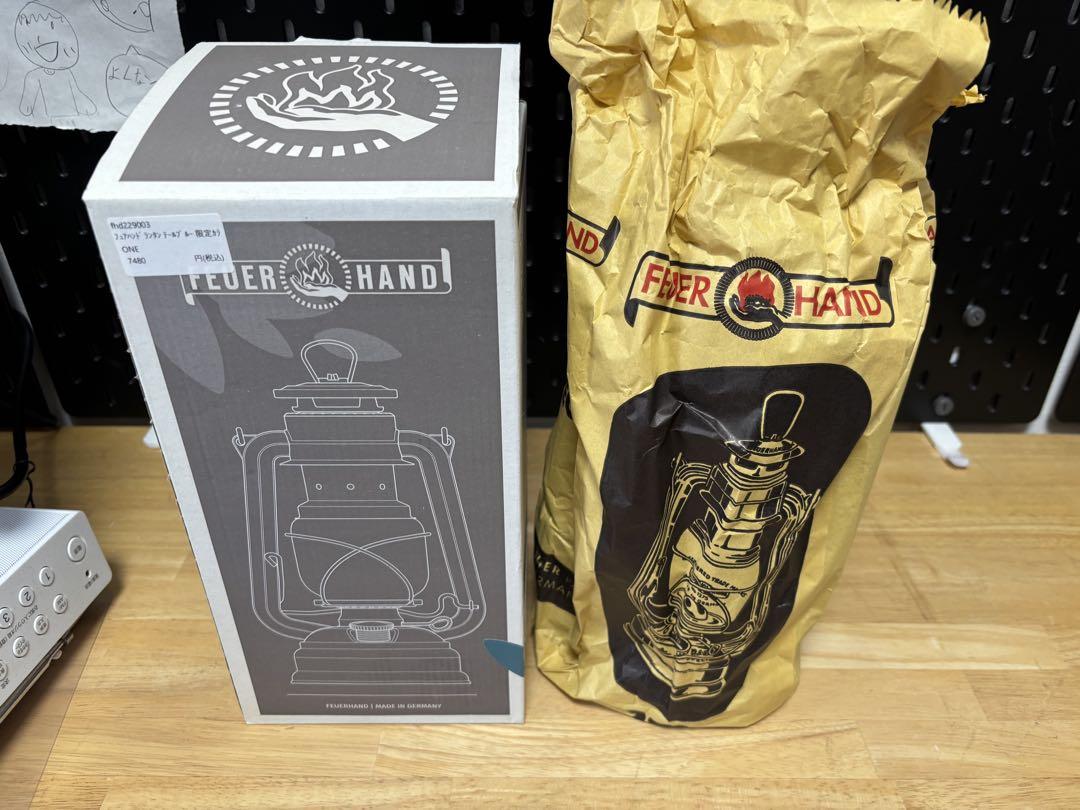 【新品未使用】フェアハンドFEUERHANDランタン　テールブルー限定カラー 青