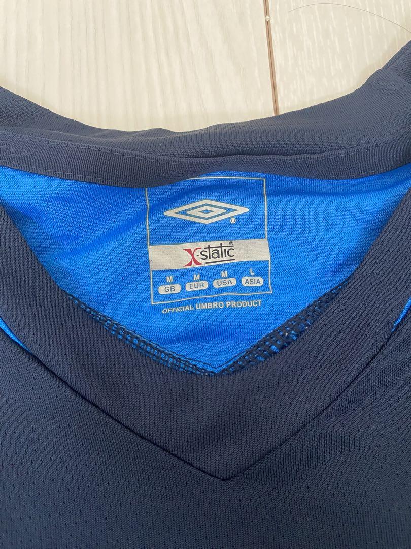 Umbro イングランド代表 半袖 サッカーシャツ 黒と青