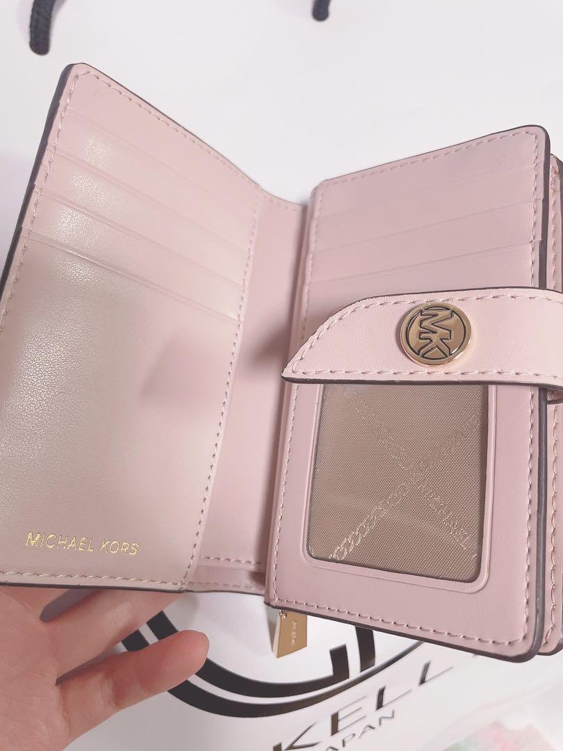Michael Kors モノグラム三つ折り財布 ピンク