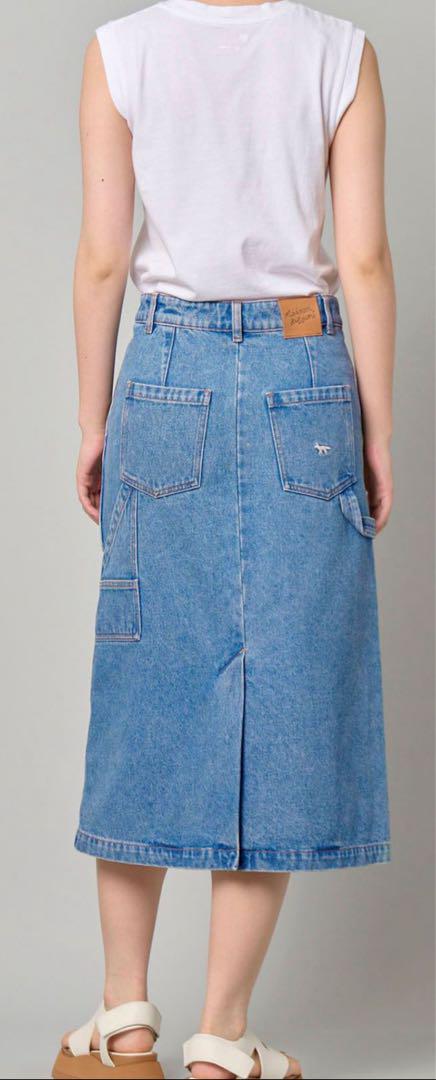 Maison Kitsune 2024 SS デニムAラインミディスカート