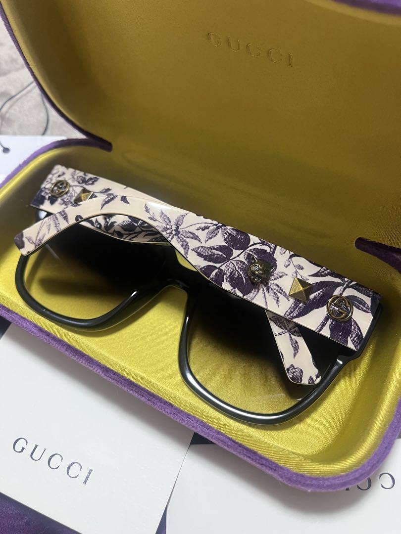 GUCCI 花柄サングラス ケース付き
