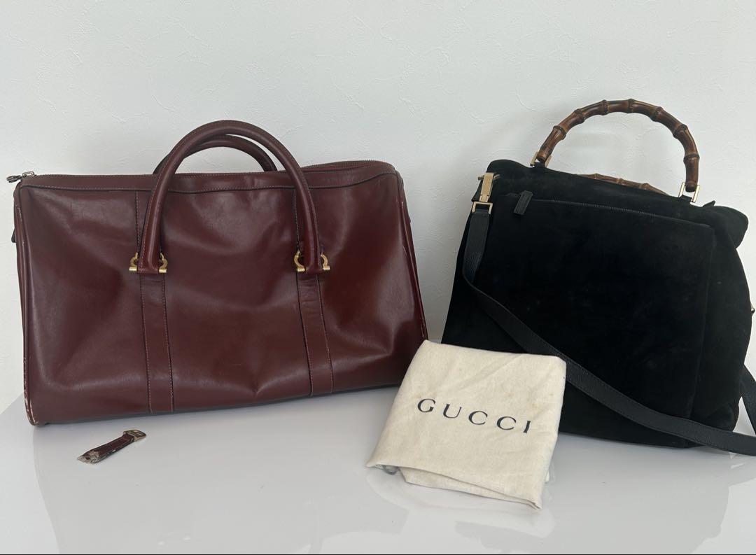 カルティエボストンバックGUCCI バンブーハンドル バッグ　ジャンク品