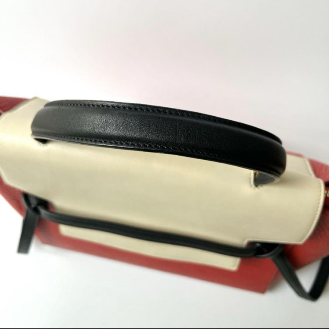 美品 希少カラー セリーヌ ベルトバッグ ミニ ショルダーバッグ ハンドバッグ