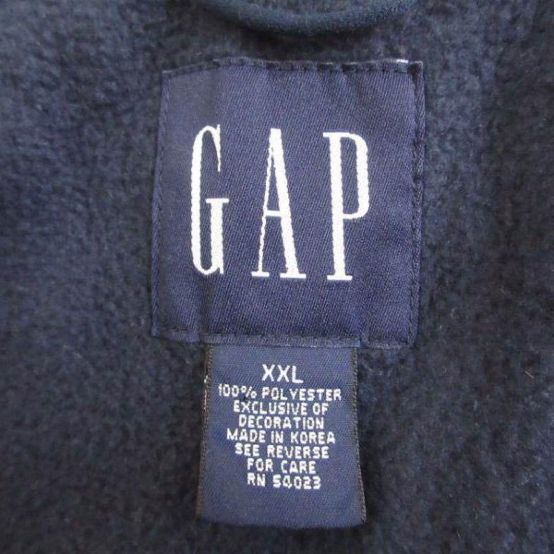 90s OLD GAP オールドギャップ フリース ベスト 紺系 XXL