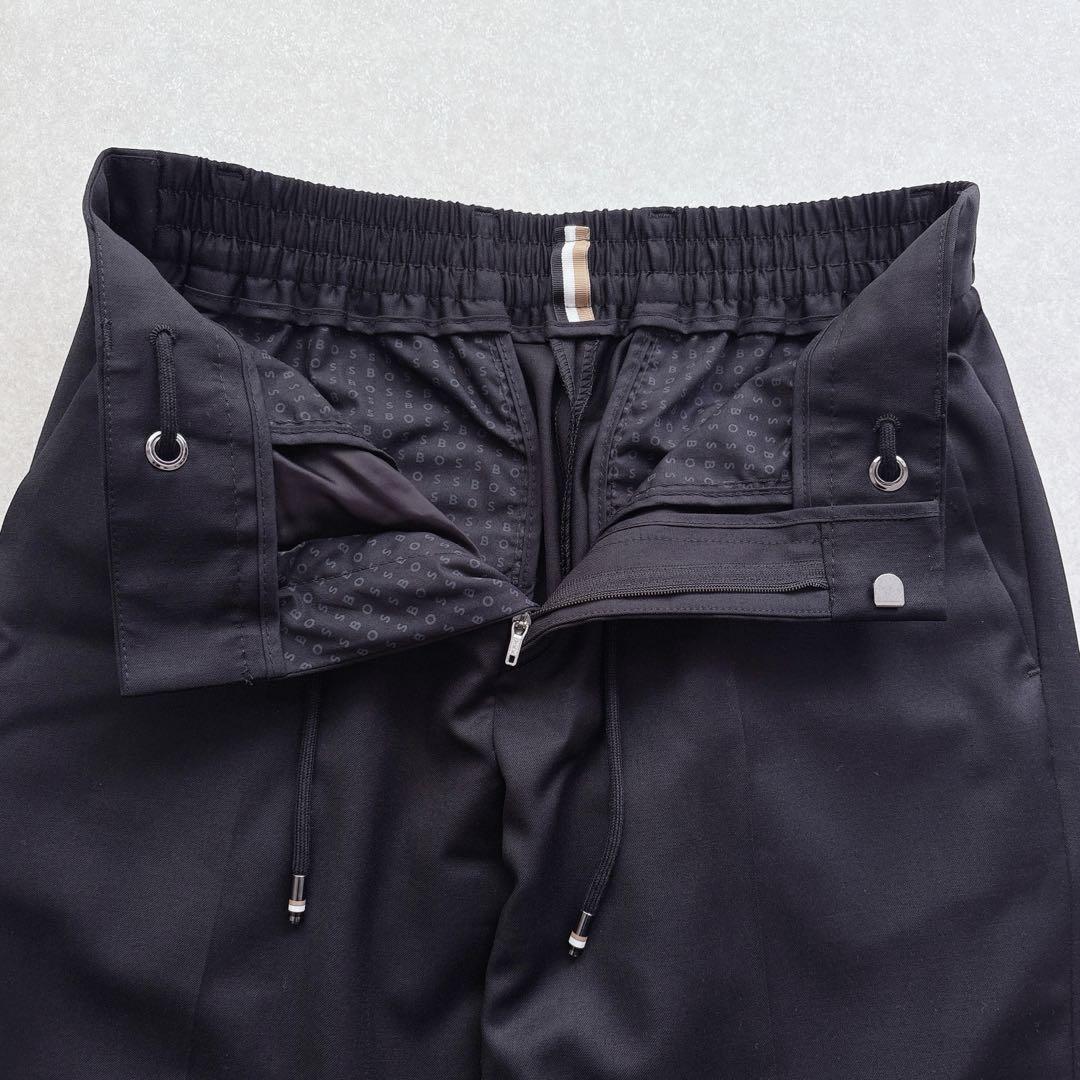 極美品】ヒューゴボス BOSS ドローストリングイージースラックス 44