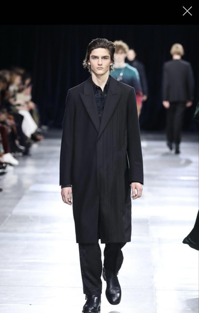国産品 定価18万】ポールスミス 18aw プリーツミックスチェスターコート ジャケット・アウター