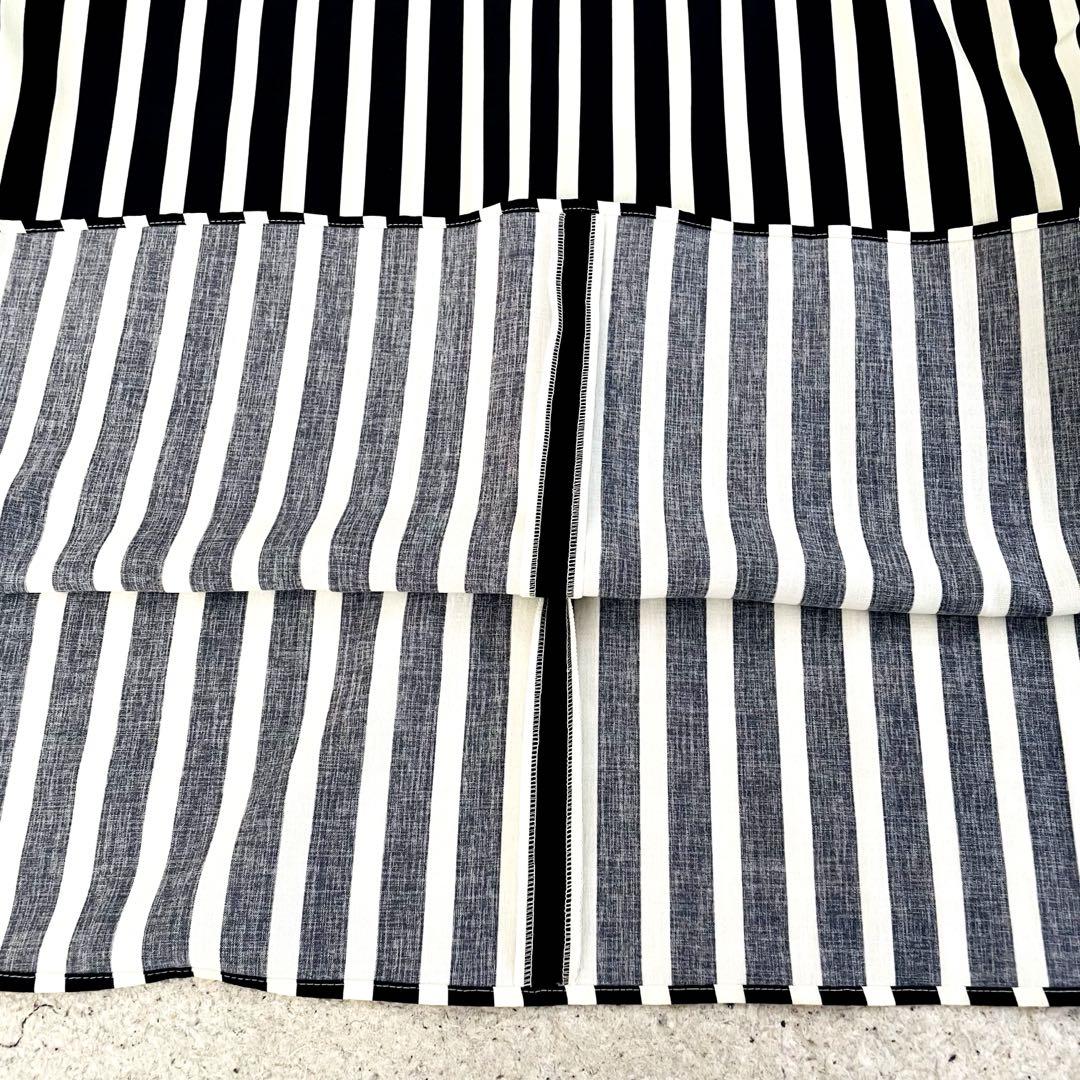 美品✨アンタイトル♡ストライプ柄ロングワンピース リボン