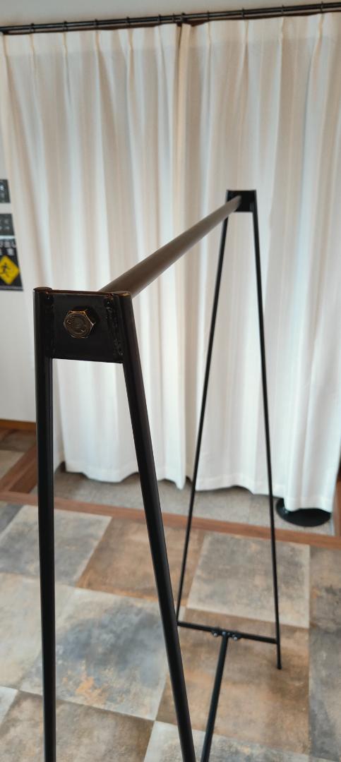 アイアン ハンガーラック 下段2本 店舗什器 コートスタンド