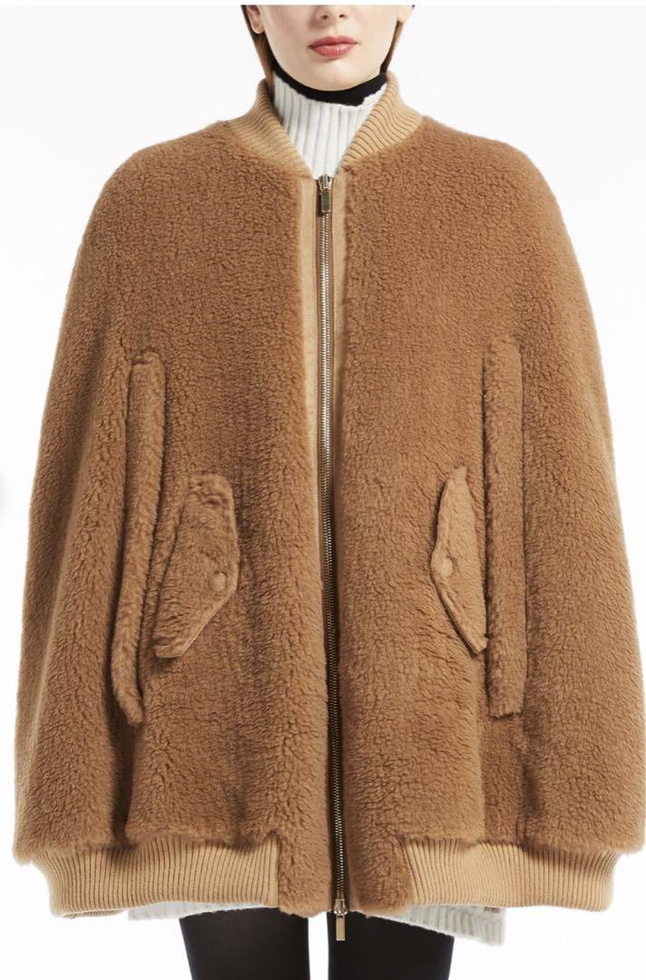 【上品】 クリスマス前限定最終お値下げ 雑誌 テディベアケープ MaxMara ジャケット・アウター