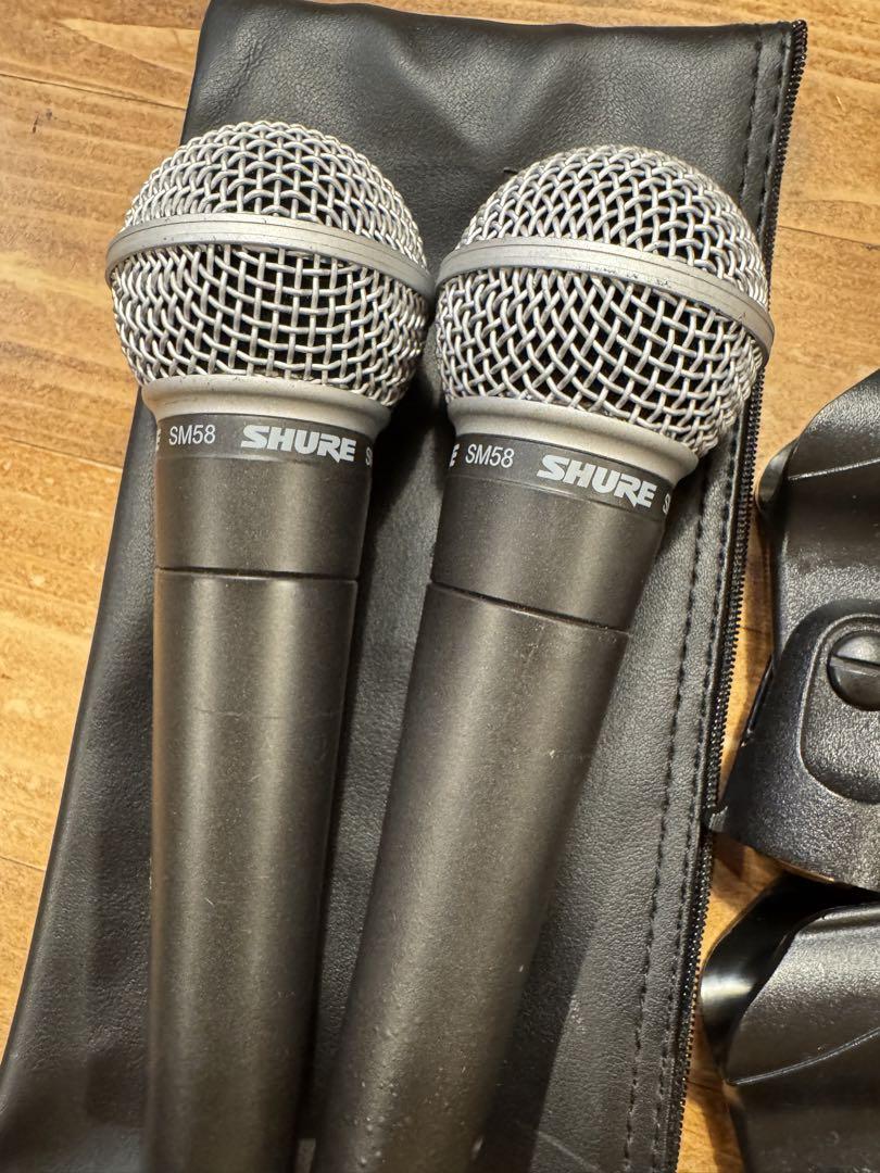 SHURE SM58 ダイナミックマイク 2本セット　シェア