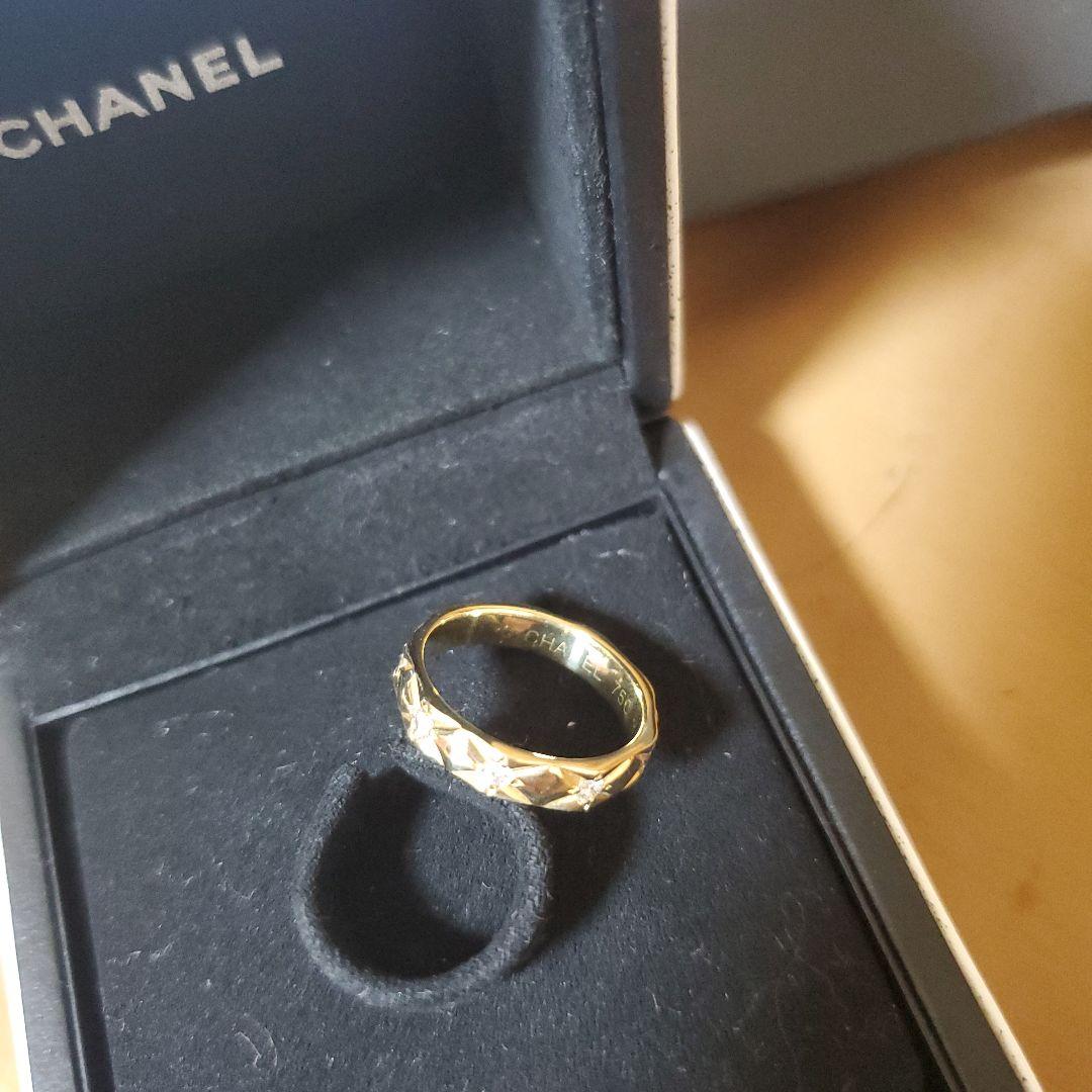 CHANEL シャネル マトラッセ K18ダイヤモンド K18 リング 6号