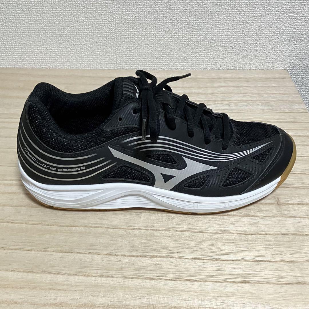 新品 ミズノ バレーボールシューズ サイクロン スピード 3 黒 26