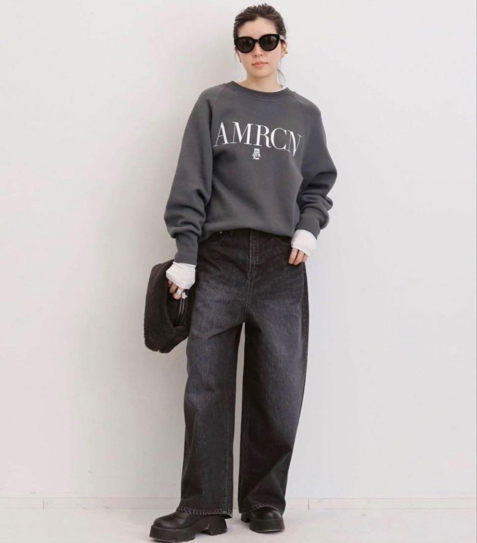 【L'Appartement】 アメリカーナ クルーネック スウェット新品未使用 【L'Appartement】 アメリカーナ クルーネック スウェット新品未使用