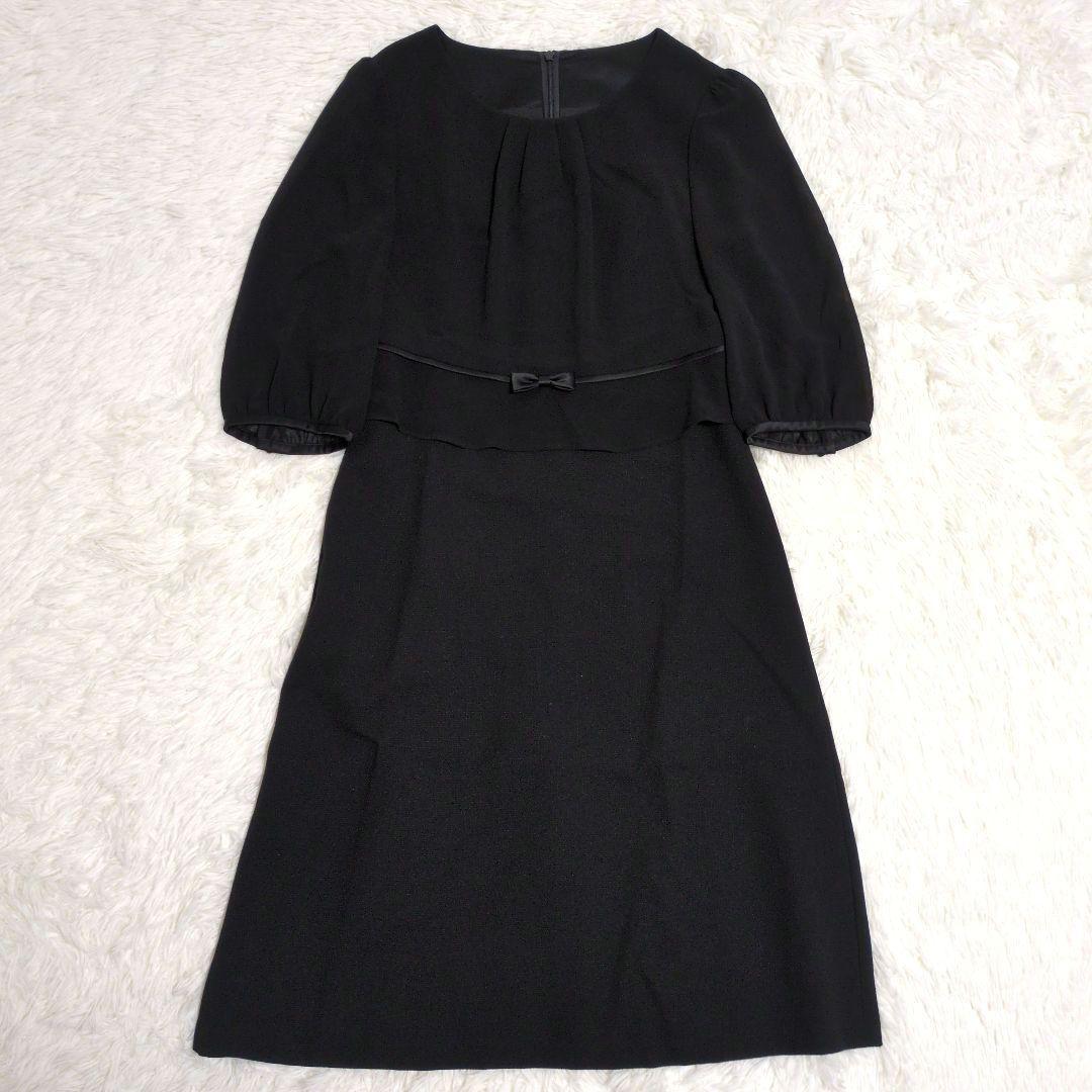 Miss JUNKO ブラックフォーマル ワンピース ノーカラー 冠婚葬祭