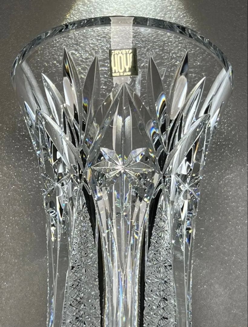 美品 HOYA クリスタル 高級花瓶 アンティーク 希少品廃盤 30cm 3kg 美品 HOYA クリスタル 高級花瓶 アンティーク 希少品廃盤 30cm 3kg