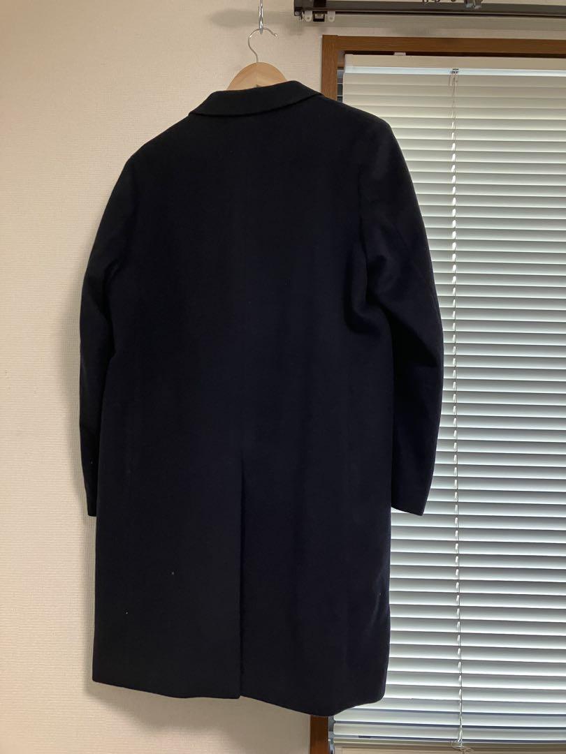 〔美品〕ユニクロ ウールカシミヤチェスターコート ネイビー Mサイズ