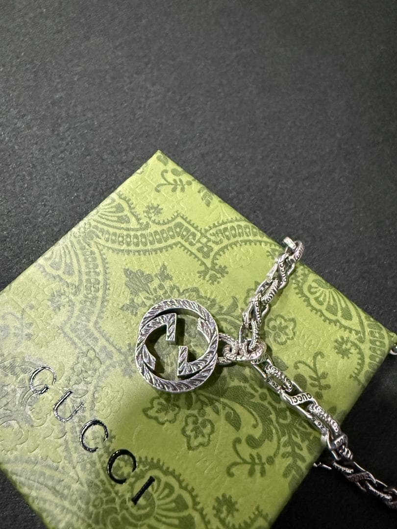 グッチ シルバー ロゴペンダント ネックレスGUCCI KIN-KAAI_COM