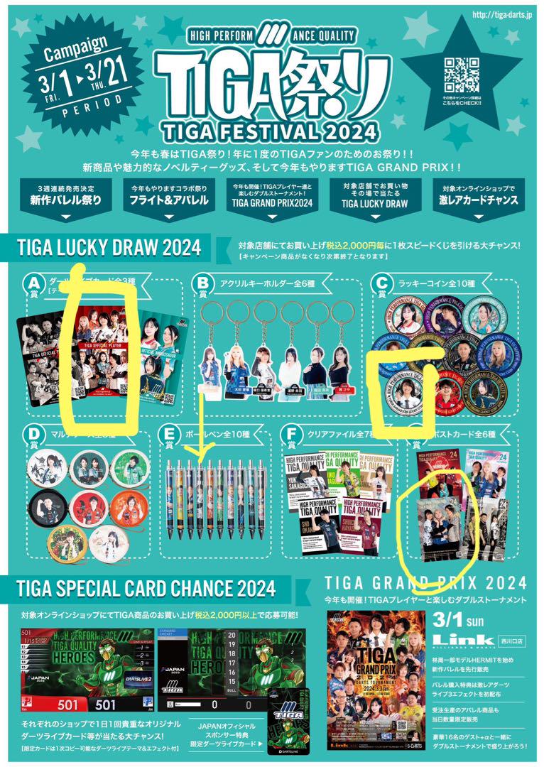 2024TIGA祭り 坂口優希恵4点セット(ライブカードなし)