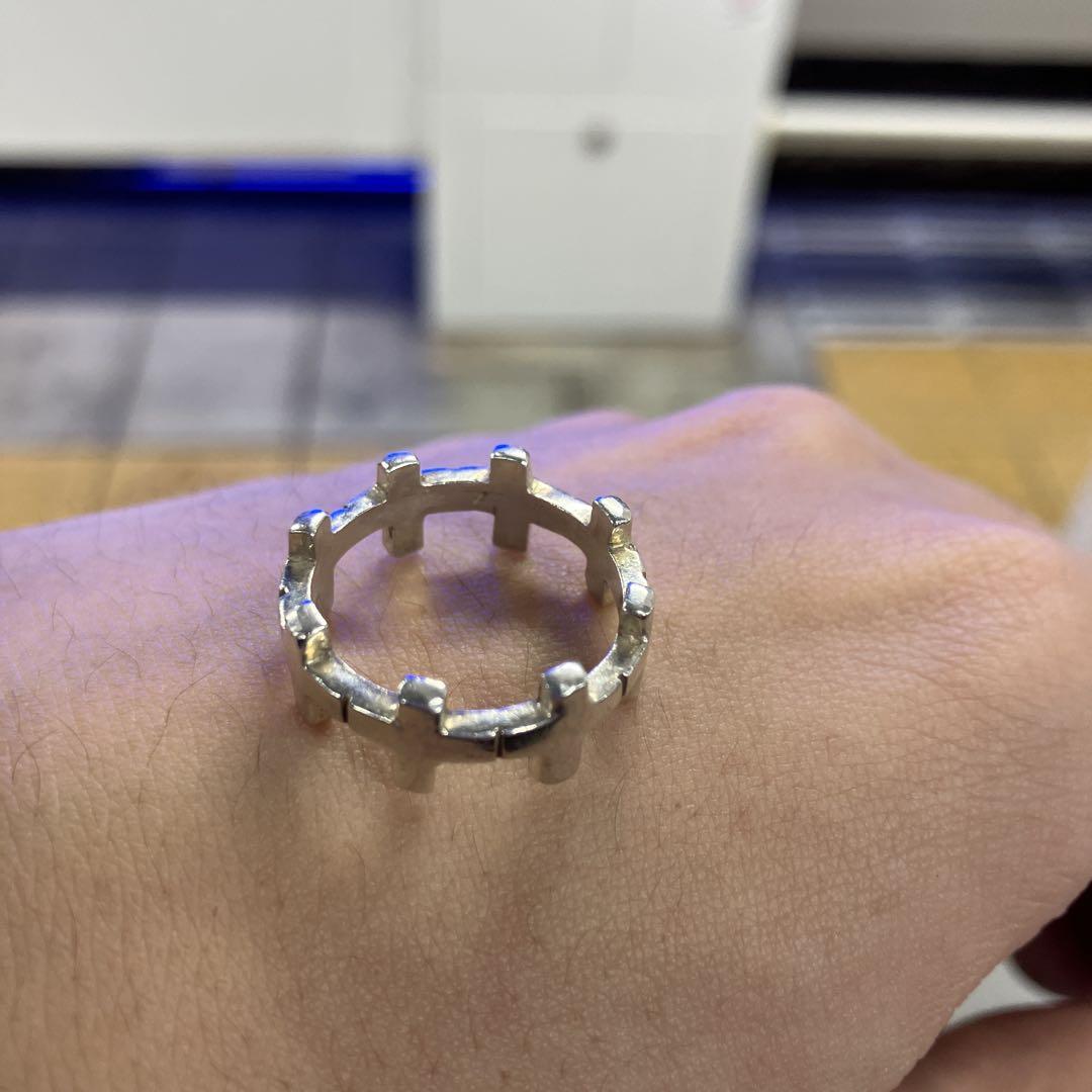 アクセサリー 80s-90s silver925 cross ring vintage