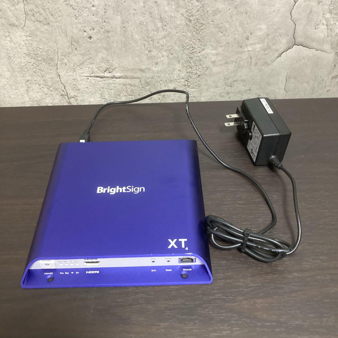 【美品】BrightSign XT244 デジタルサイネージプレーヤー XT4 美品】BrightSign XT244 デジタルサイネージプレーヤー XT4