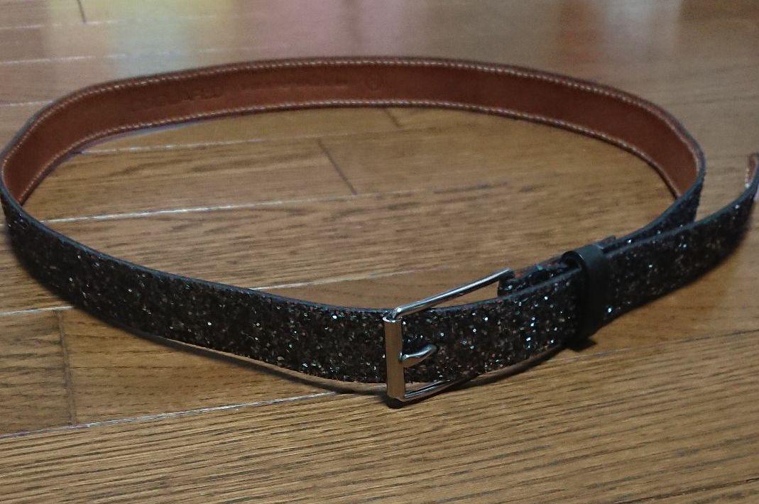 大得価在庫 DSQUARED2 ディースクエアード2 ブラックラメベルト サイズS 美品 TDNip-m96028570136 好評セール