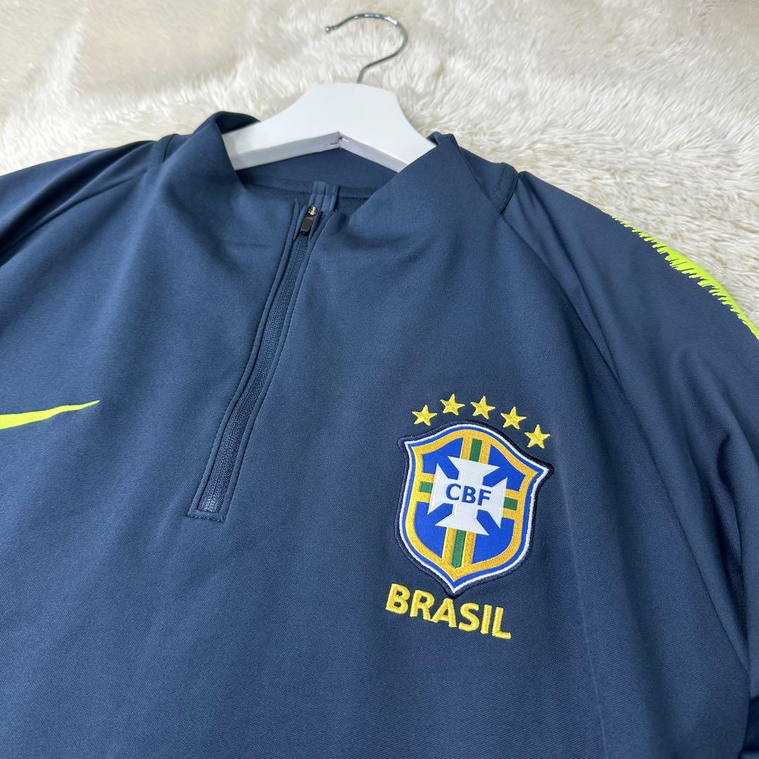✨美品✨NIKE ナイキ ブラジル代表 スクワッド ドリルトップ XL 裏起毛