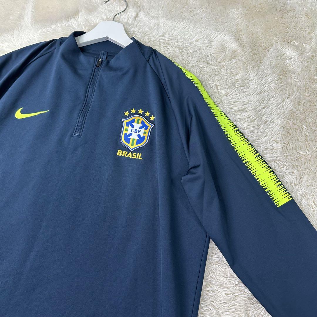 ✨美品✨NIKE ナイキ ブラジル代表 スクワッド ドリルトップ XL 裏起毛
