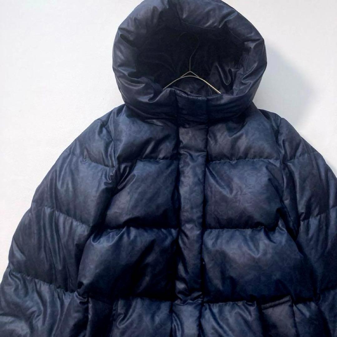 ダウンコート 総柄