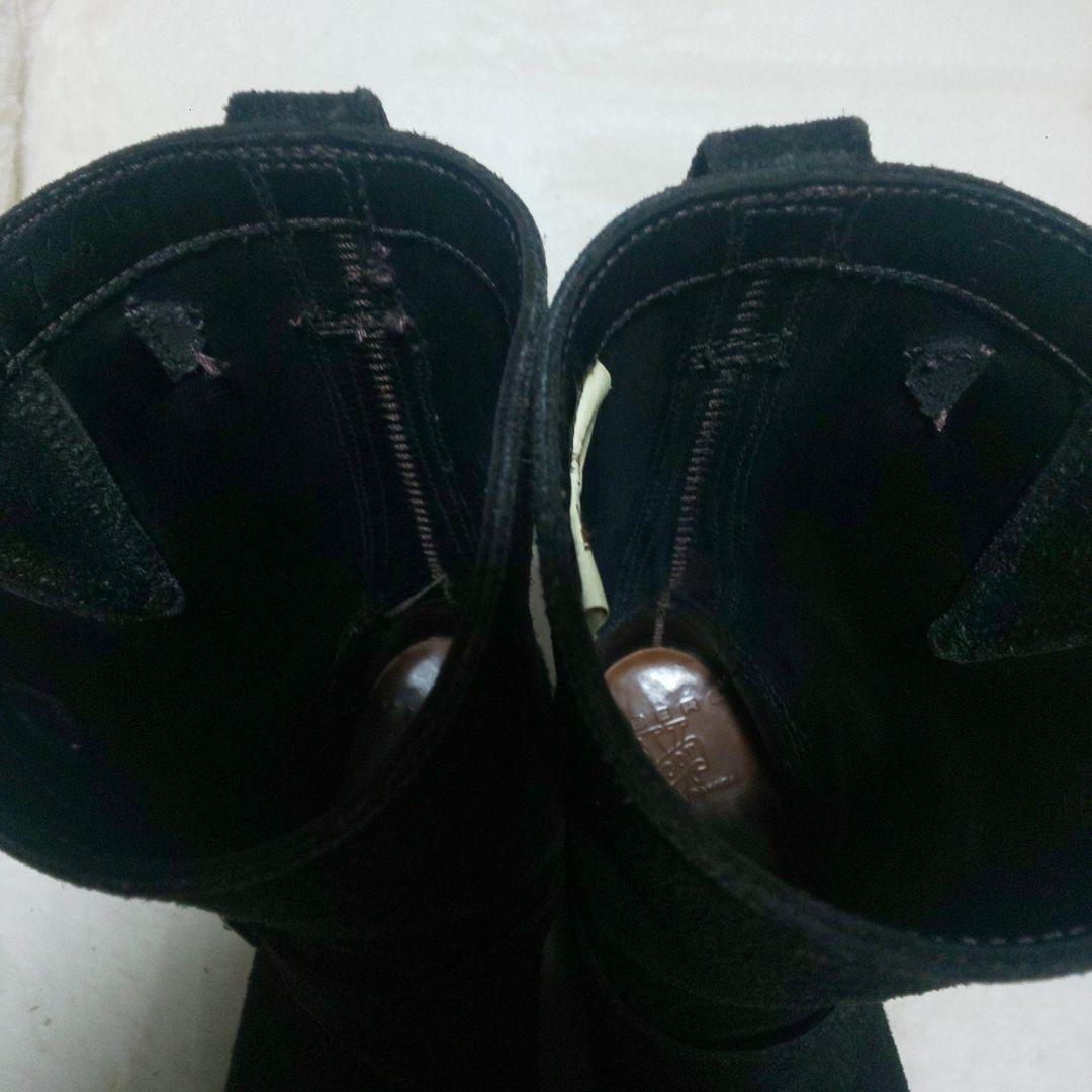 viberg エンジニアブーツ 7 1/2D スエード ブラック