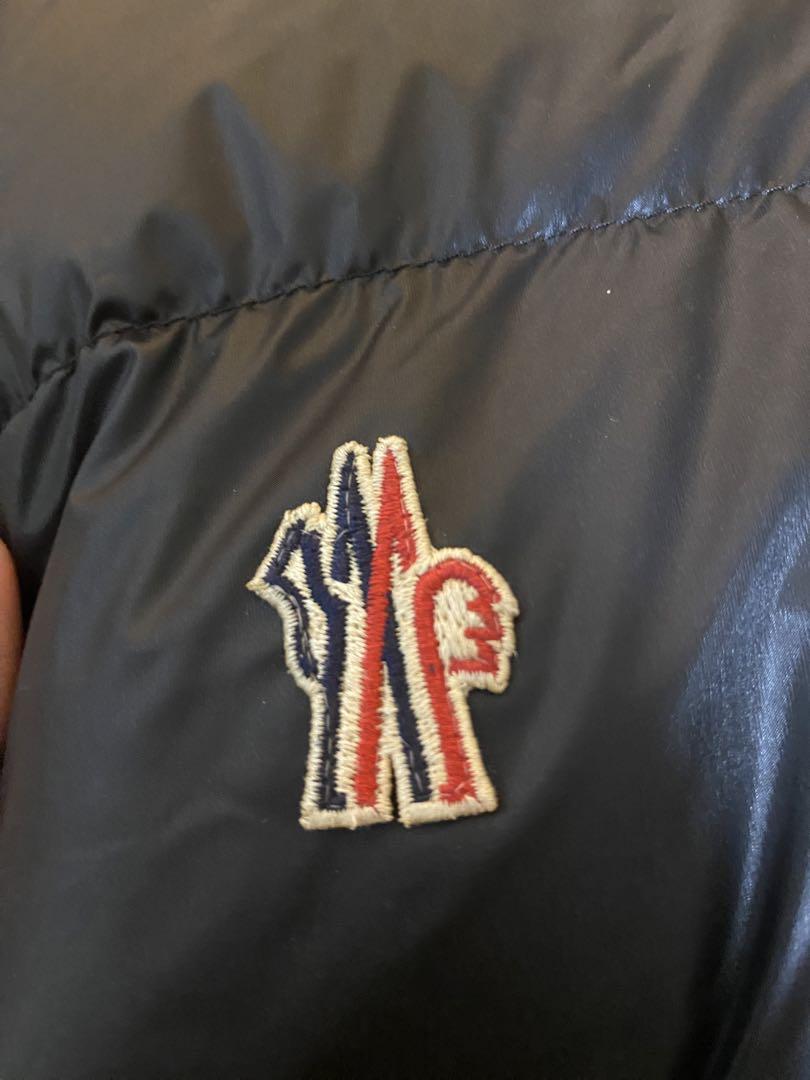 Moncler Grenoble ダウンジャケット 黒赤　サイズ1