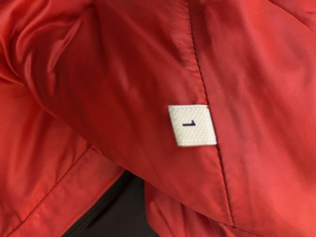 Moncler Grenoble ダウンジャケット 黒赤　サイズ1