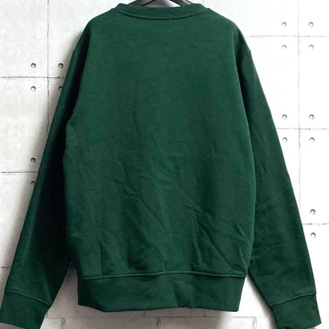 【状態良好◎】POLO RALPH LAUREN ロゴスウェット 濃緑 刺繍ロゴ
