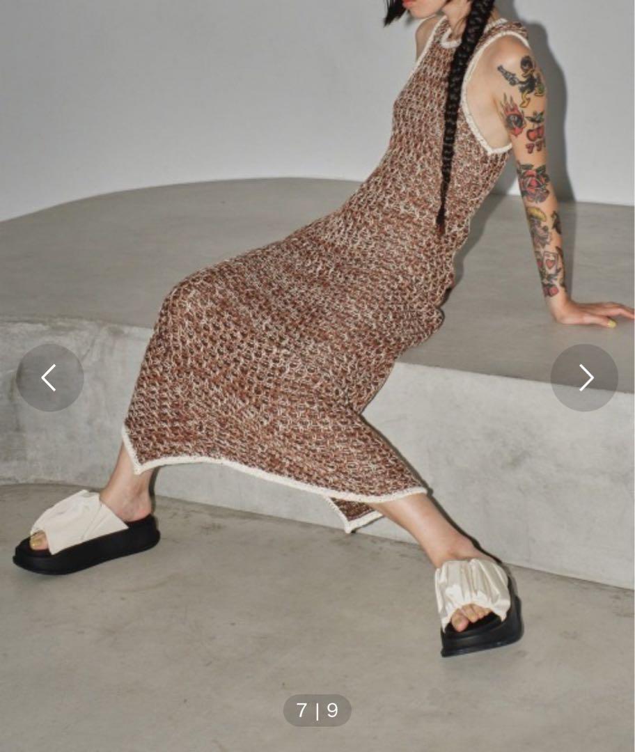 ワンピース todayful Lowgauge Honeycomb Knitdress