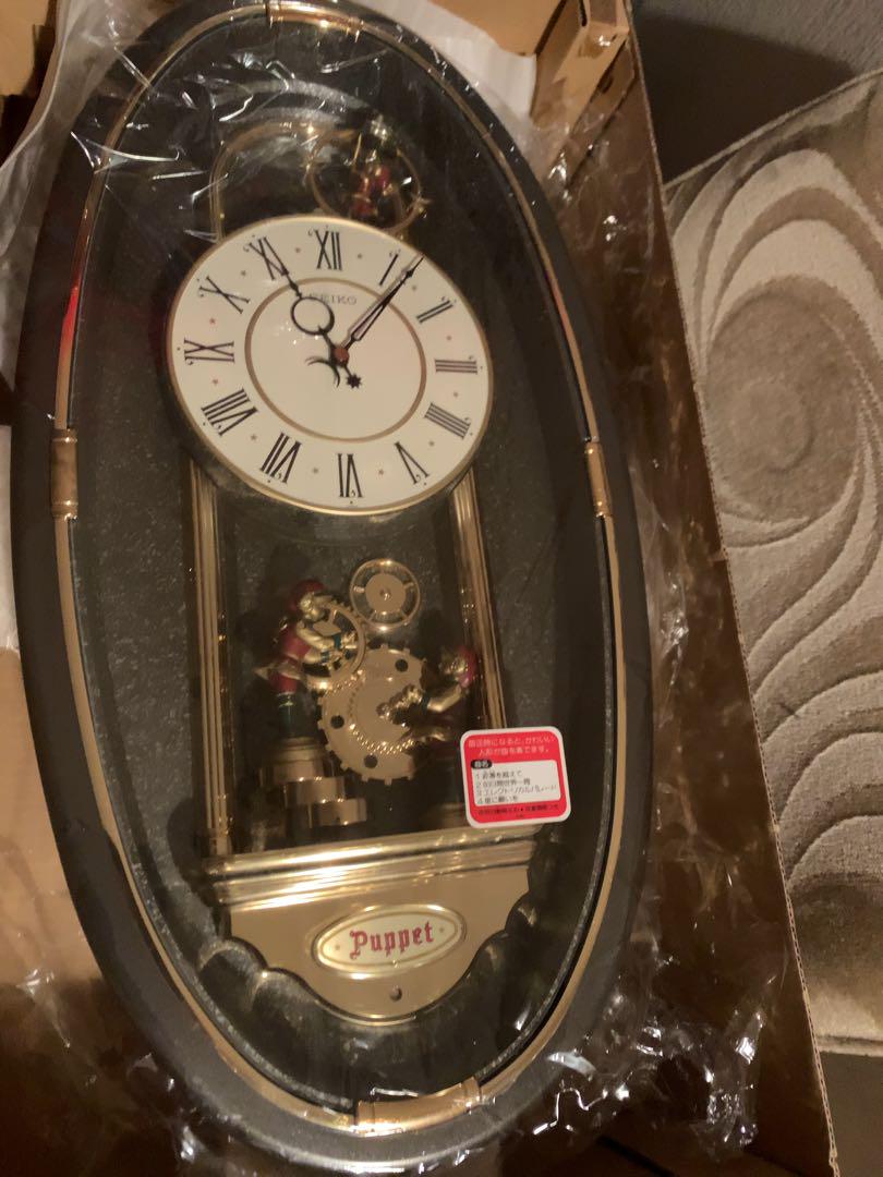 動作品】SEIKO Puppet RE506B 掛け時計 振り子 - メルカリ