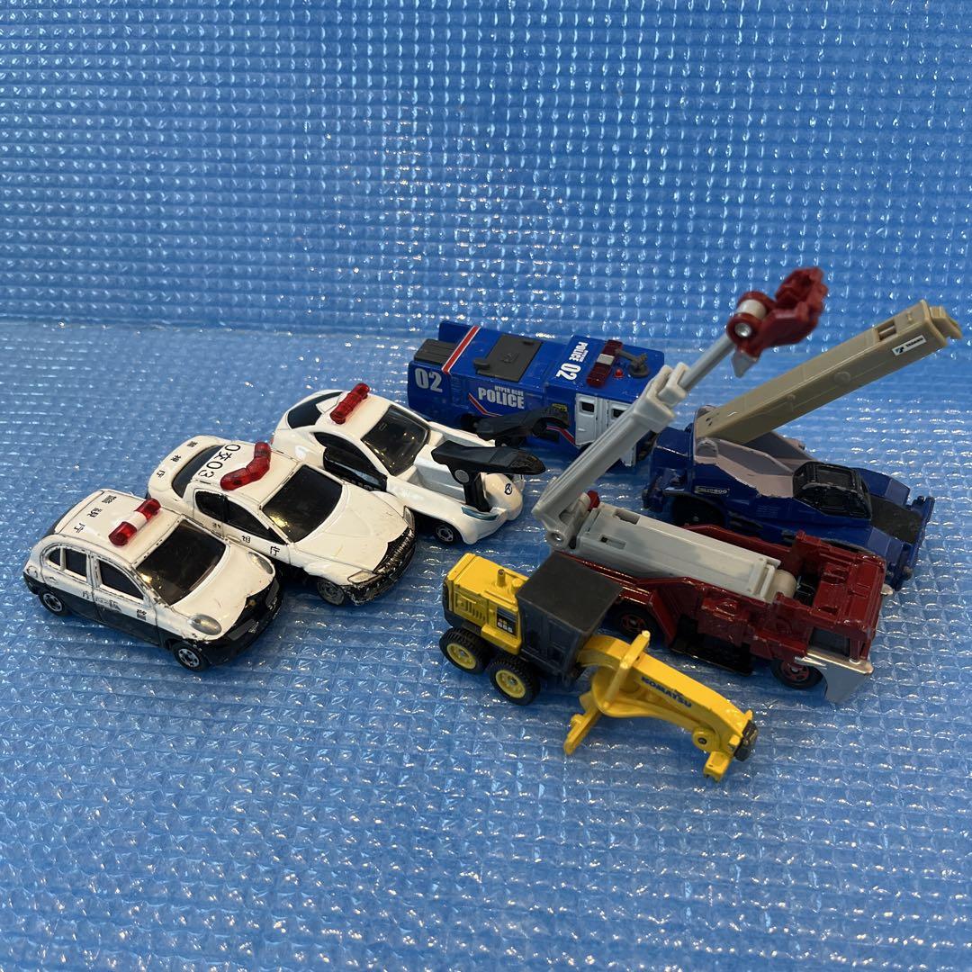 トミカ パトカー クレーン車 トミカ博 はたらく車7台 - メルカリ