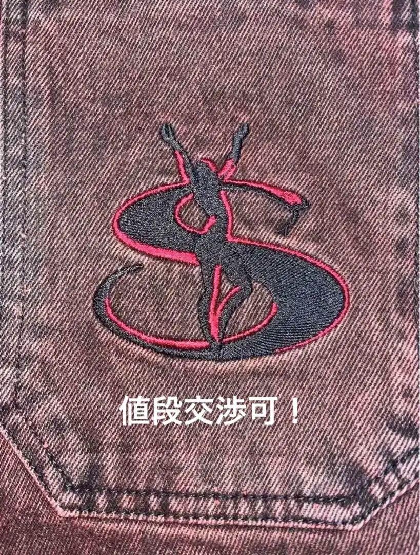 yardsale デニム　レッドワイン