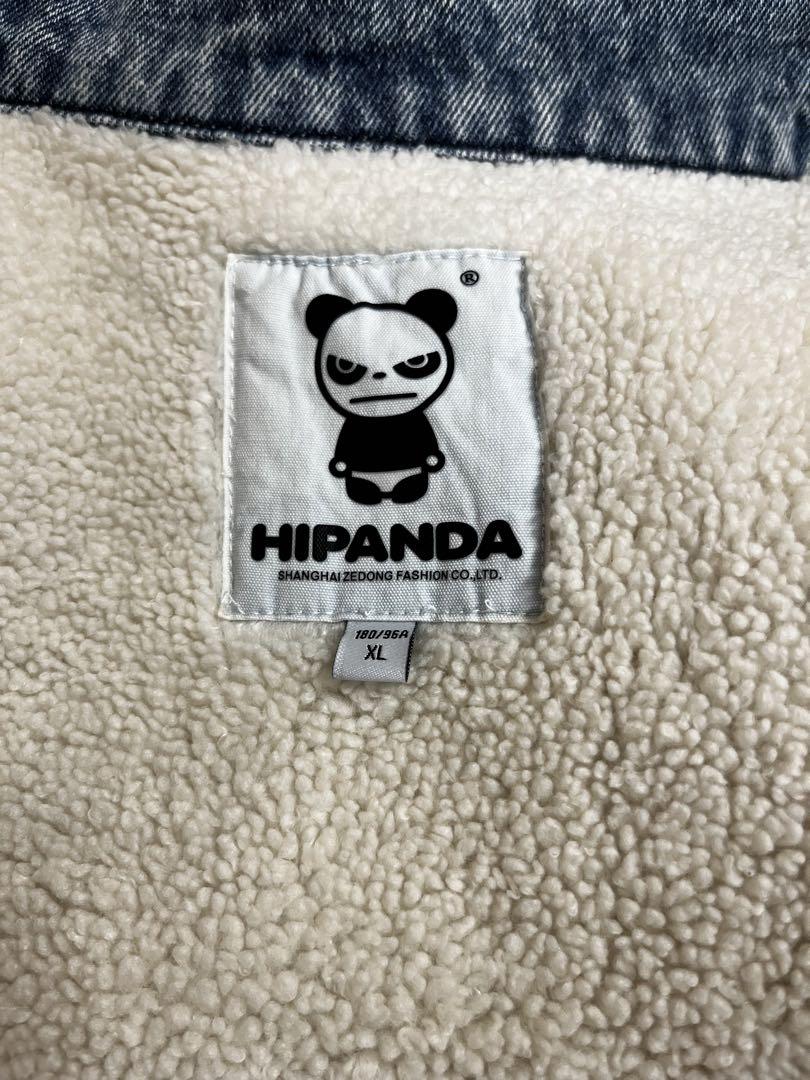 専用 HIPANDA ハイパンダ 落書き風ペイント裏ボア デニム