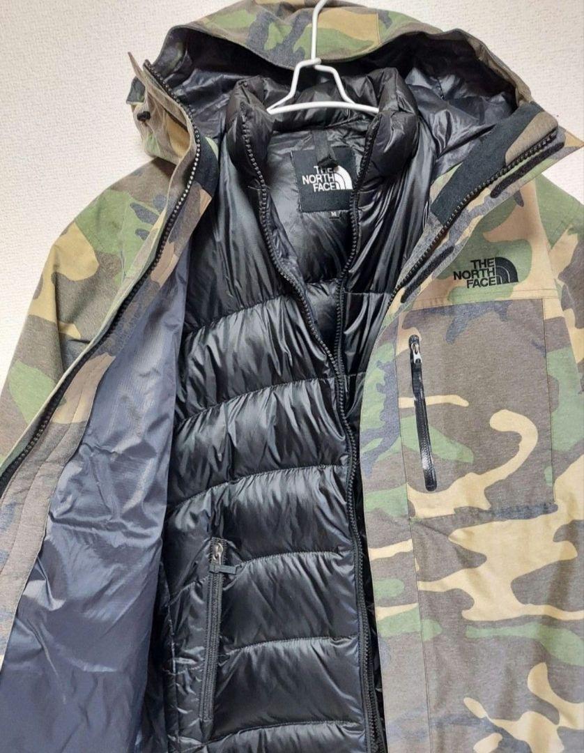 THE NORTH FACE 迷彩柄 ダウンジャケット　ノースフェイス　二枚組
