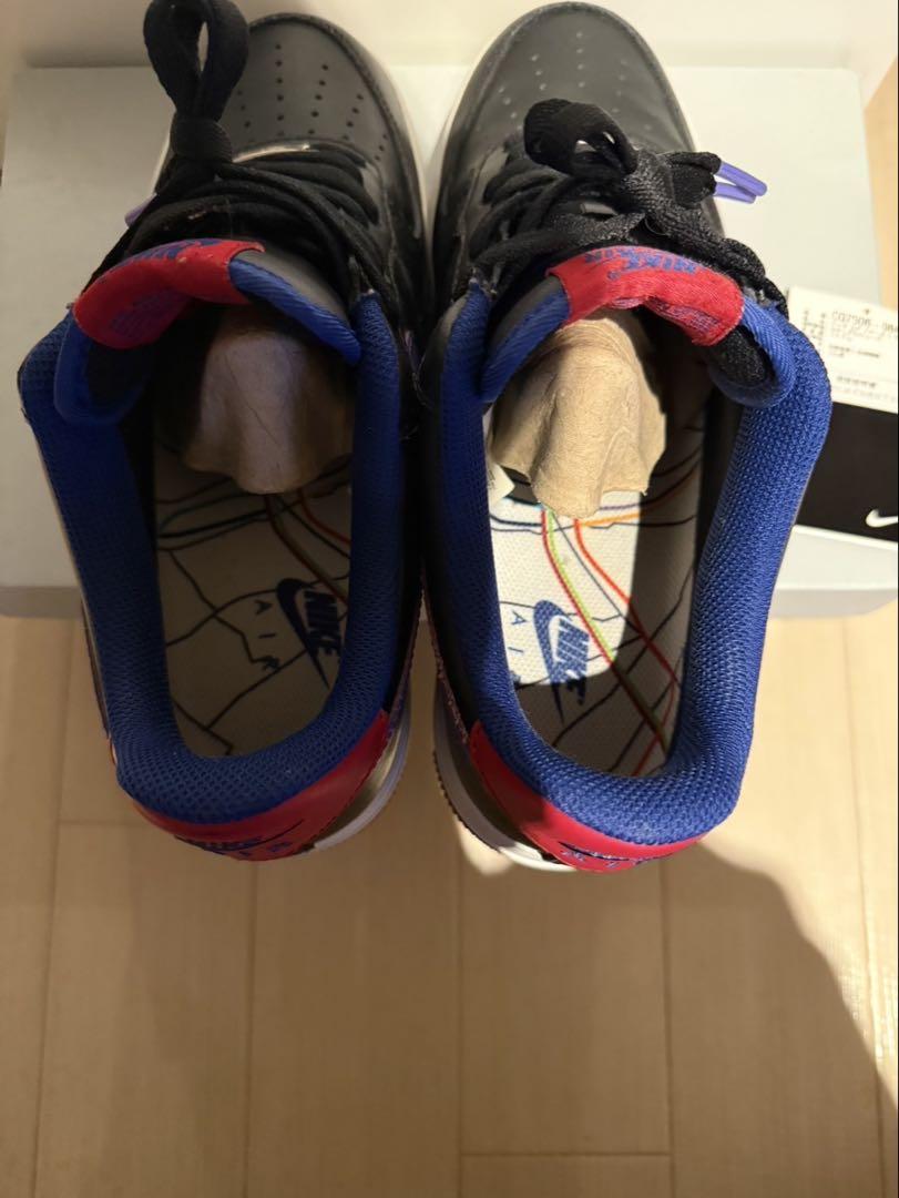 Nike Air Force 1 黒/紫/赤