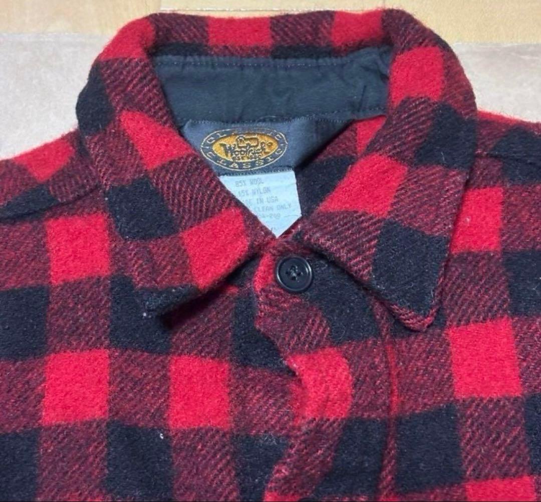 80s WOOLRICH ウールリッチ 長袖シャツ バッファローチェック USA