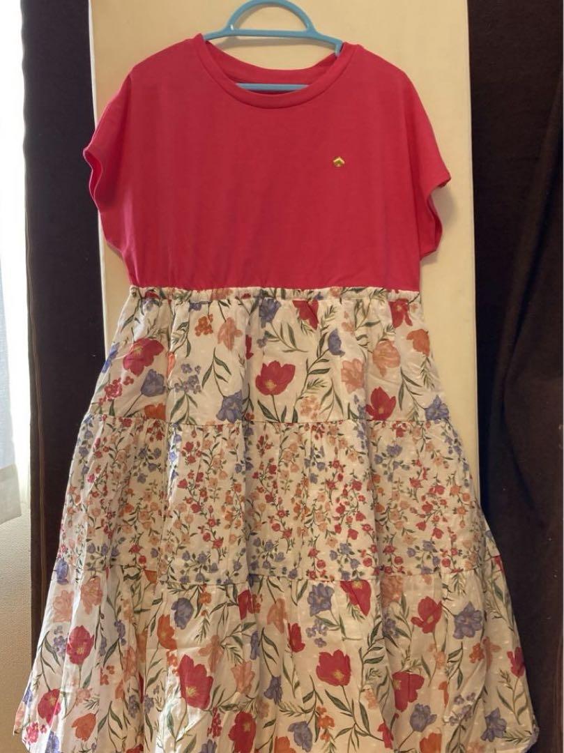 （新品）kate spadeケイトスペード  ワンピース 花柄 ピンク140cm