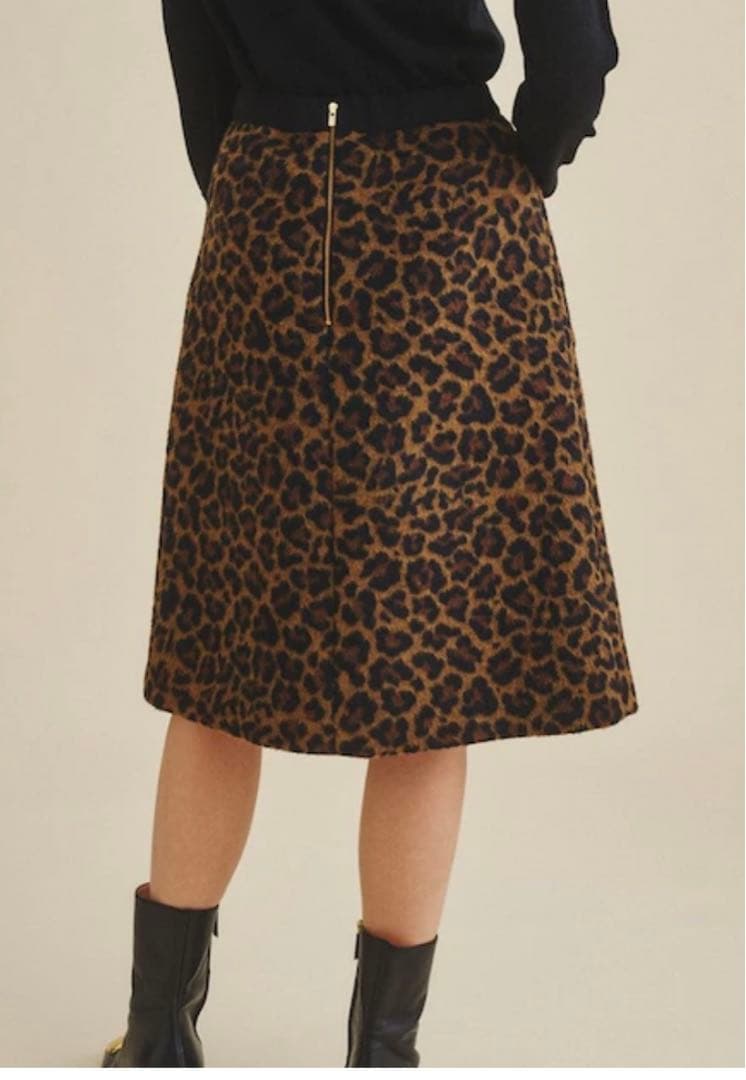 Grace Class シャギーレオパードスカート 