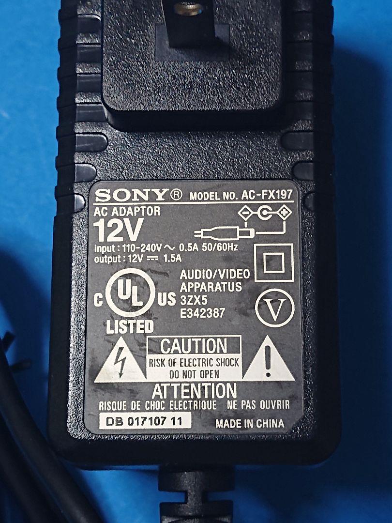 SONY ACアダプタ 12V DVD AC-FX197(AC-FX198互換)