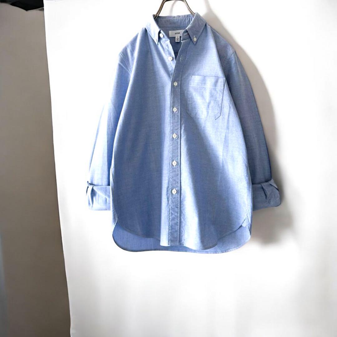 HYKE（ハイク）　爽やか　オックスフォードシャツ 青 水色