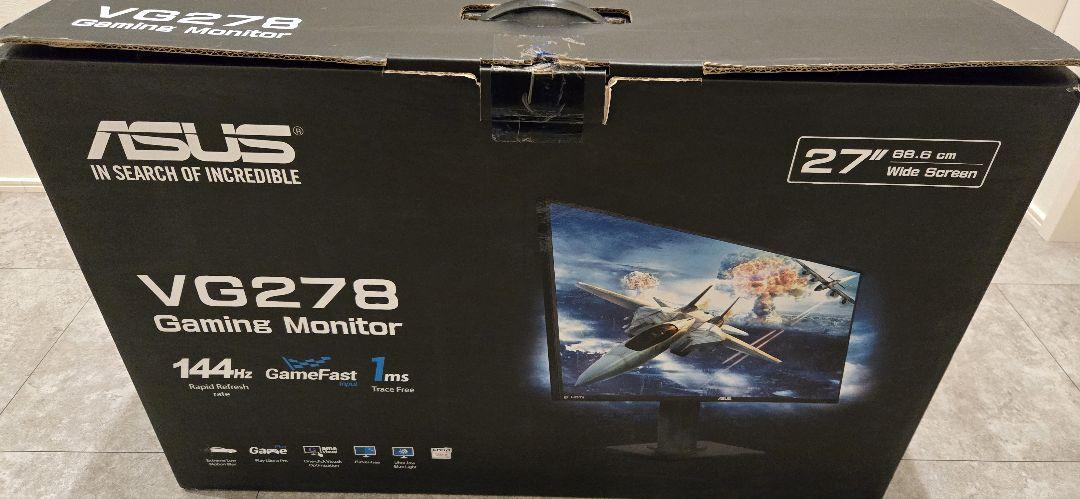 ASUS ゲーミングモニター 27インチ VG278 1ms/144HZ