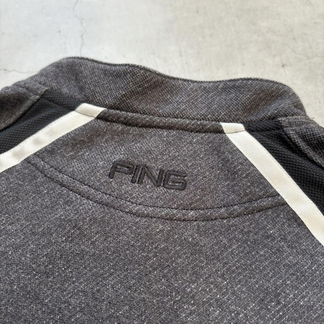 【美品】21年モデル PING ピン フルジップスウェットブルゾン 裏起毛 M