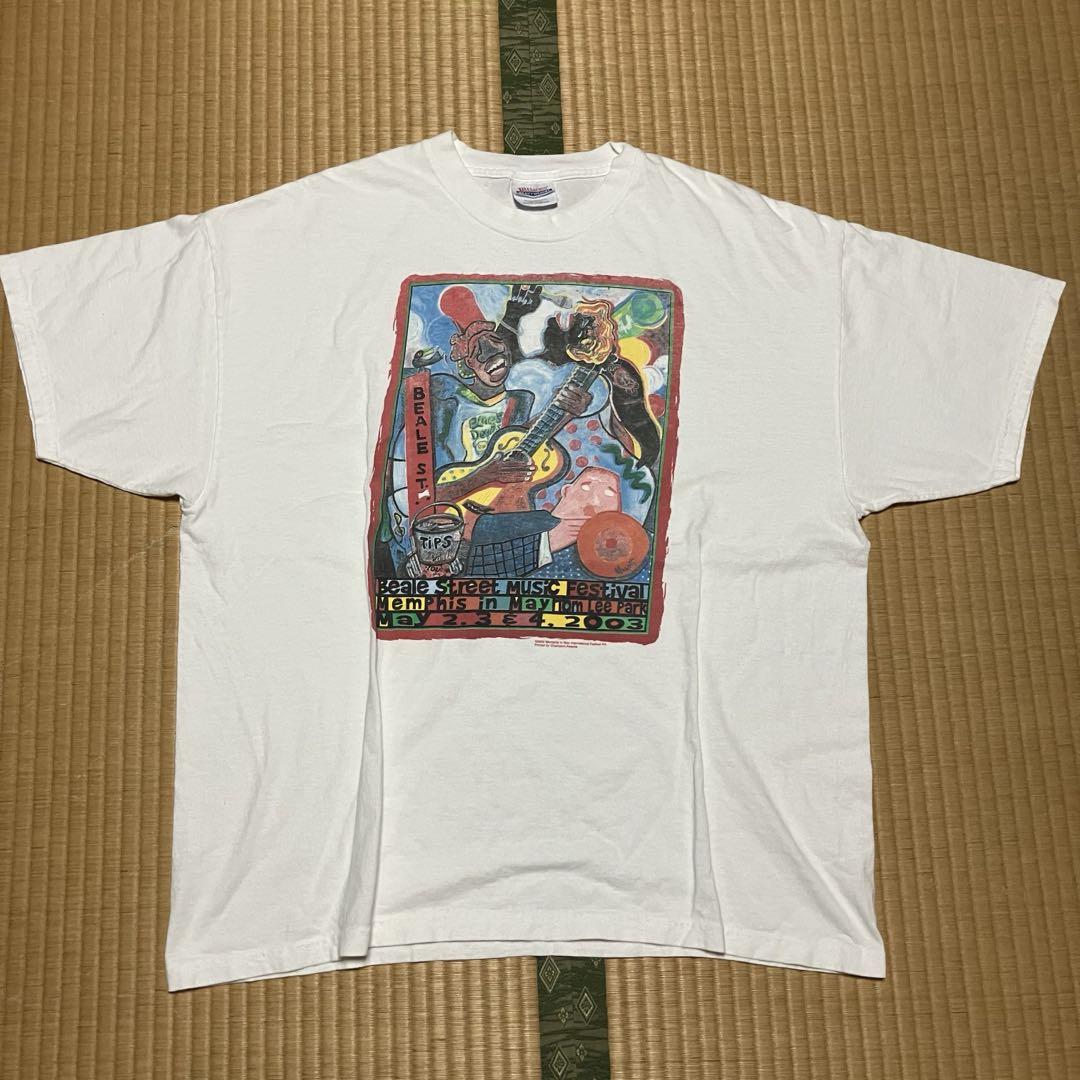 00's アートTシャツ　ヘインズ　ヘビーウェイト　白T グラフィックT
