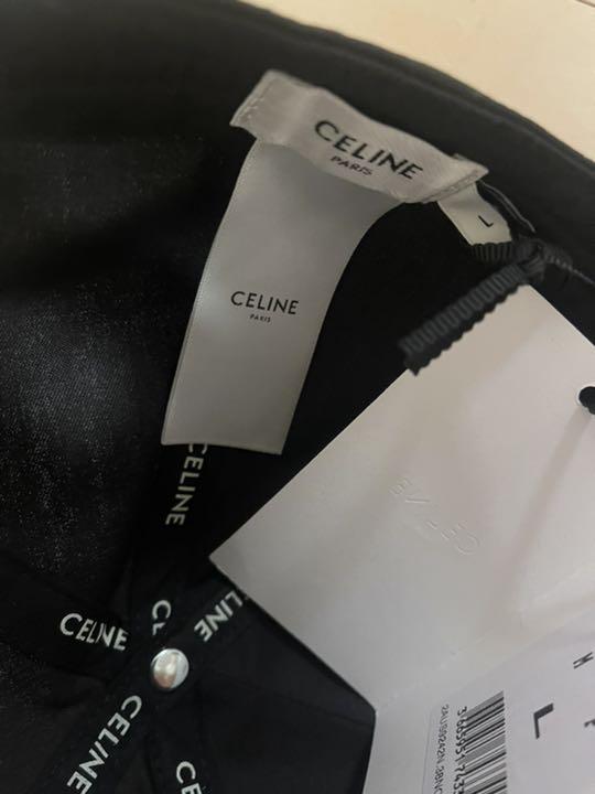 お得最安値 CELINEセリーヌ Lサイズ 入手困難 完売 6bU3l-m96065266341 ロゴキャップCAP帽子 ブラック セール100%新品