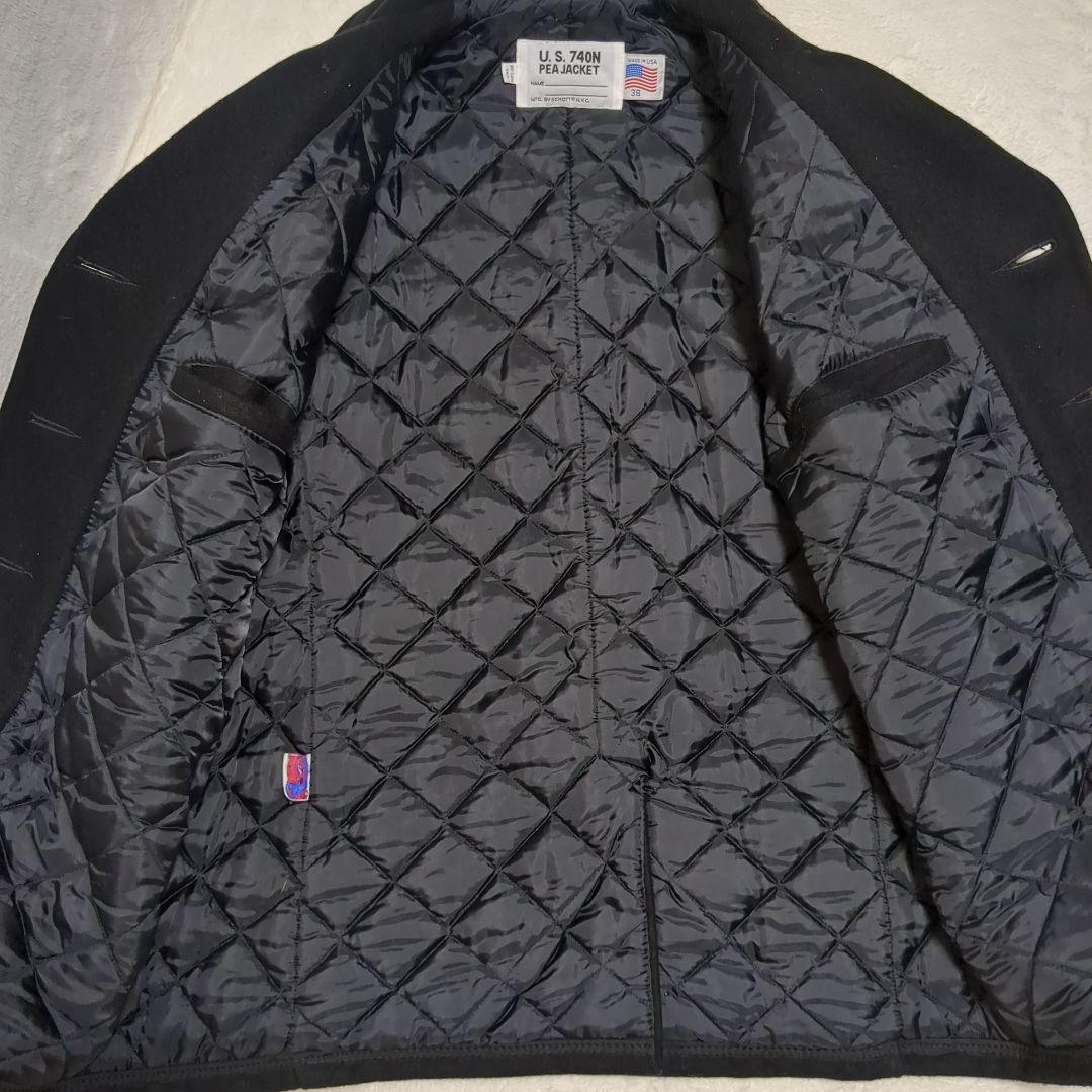 【美品】Schott　ショット Pコート U.S. 740Ｎ 38サイズ　M